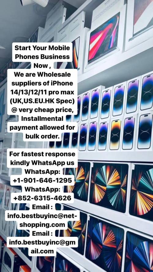 Wholesale Suppliers of  iPhone 14/13/12/11 pro max (UK,US.EU.HK Spec)