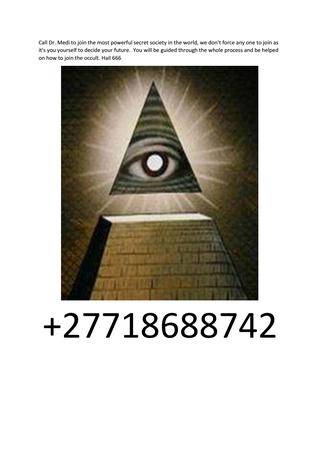 Join illuminati in German, Europe & Canada +27718688742