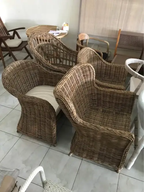 Rattan Chairs ex display showroom
