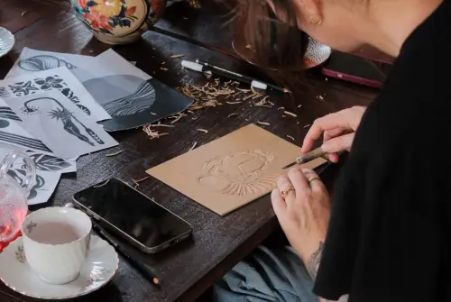 Stampa a linoleum da NENEK Ubud