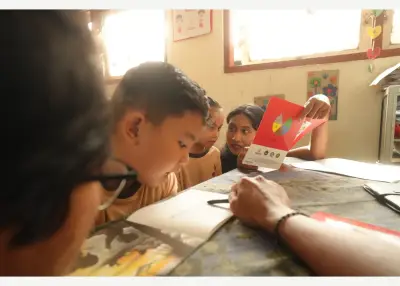Volunteer teachers for Kelas Literasi in Cepaka