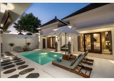 Vila 2 kamar dengan kolam di Padonan: sewa bulanan atau tahunan